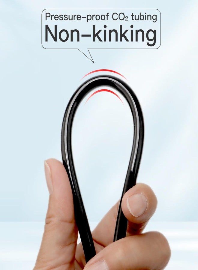 Clscea Aquarium CO2 Proof Tubing Flexible Kink-Resistant PU Tube 3/16" (16.4ft), Black - Image 2